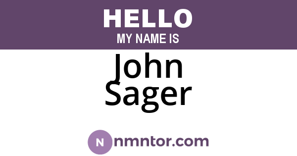 John Sager