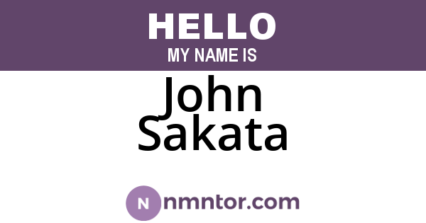 John Sakata