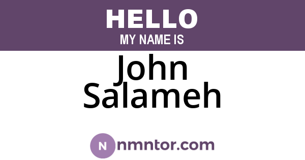 John Salameh