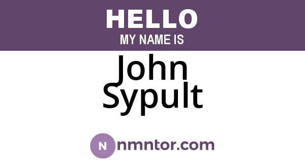 John Sypult