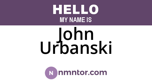 John Urbanski
