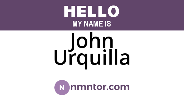 John Urquilla