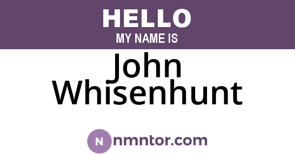 John Whisenhunt