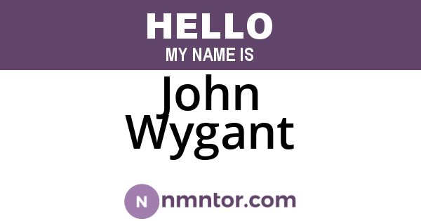 John Wygant