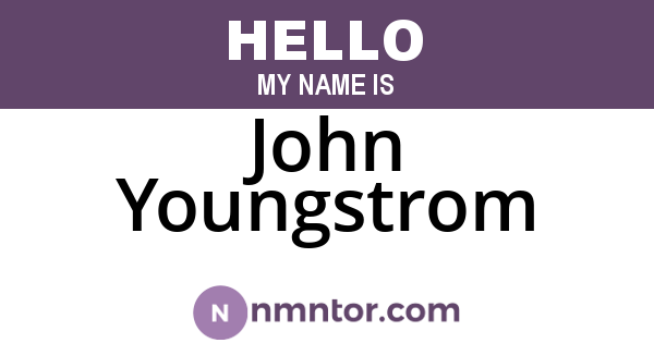 John Youngstrom