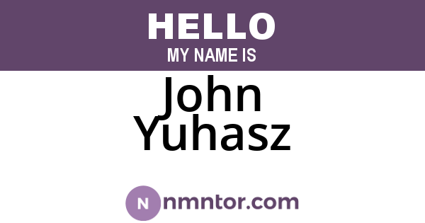 John Yuhasz