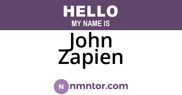 John Zapien