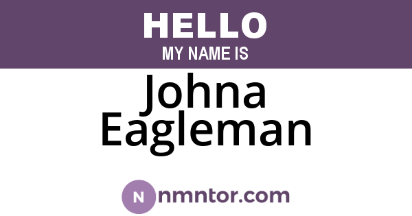 Johna Eagleman