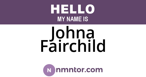 Johna Fairchild