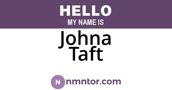 Johna Taft