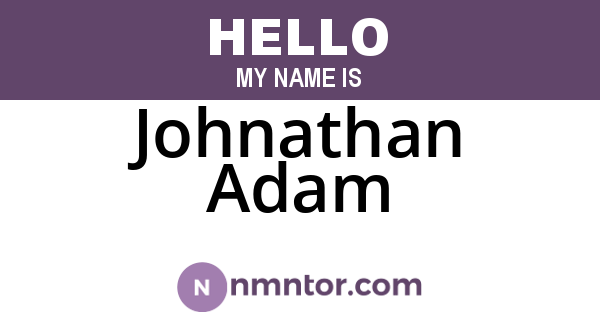 Johnathan Adam