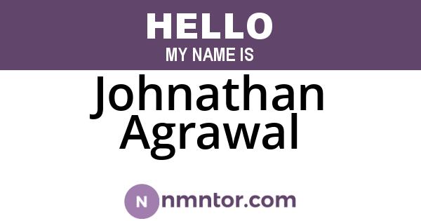 Johnathan Agrawal