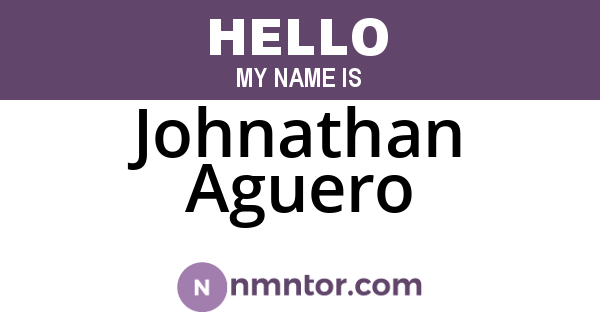 Johnathan Aguero