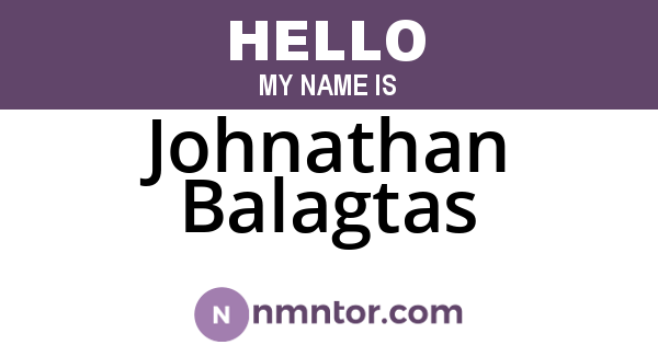 Johnathan Balagtas