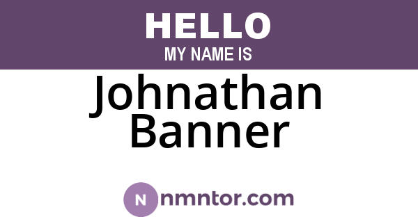 Johnathan Banner