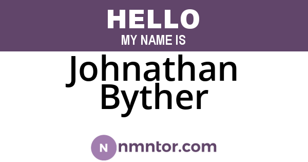 Johnathan Byther