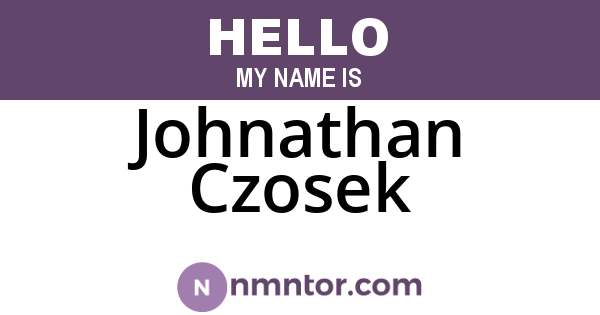 Johnathan Czosek