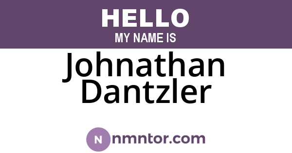 Johnathan Dantzler