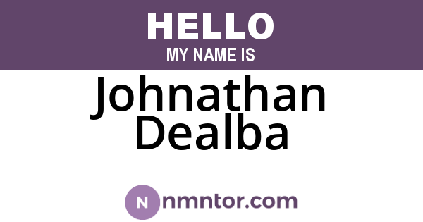 Johnathan Dealba