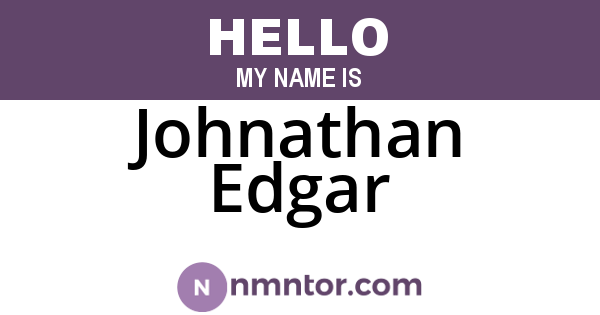 Johnathan Edgar