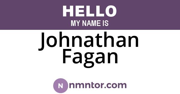 Johnathan Fagan