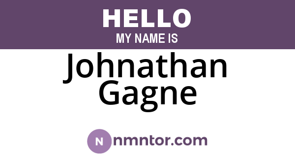 Johnathan Gagne