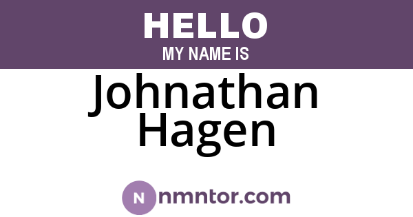 Johnathan Hagen