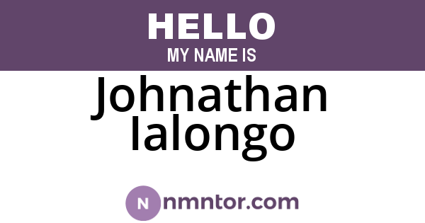 Johnathan Ialongo