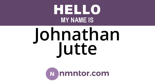Johnathan Jutte