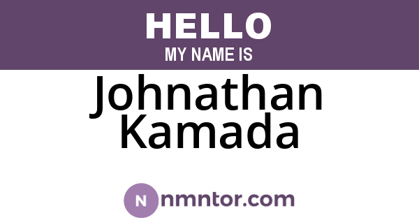 Johnathan Kamada