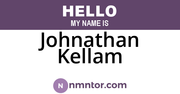 Johnathan Kellam