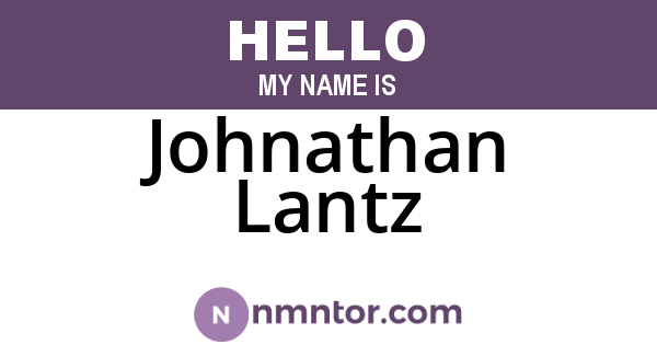 Johnathan Lantz