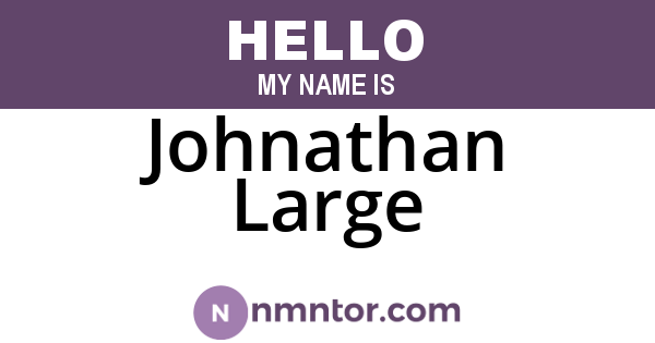 Johnathan Large