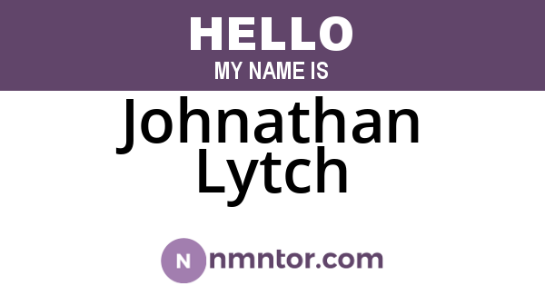 Johnathan Lytch