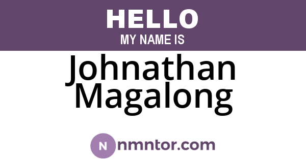 Johnathan Magalong