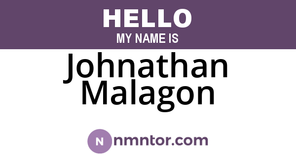 Johnathan Malagon