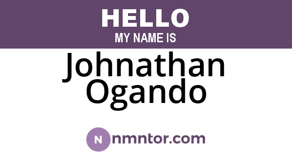 Johnathan Ogando