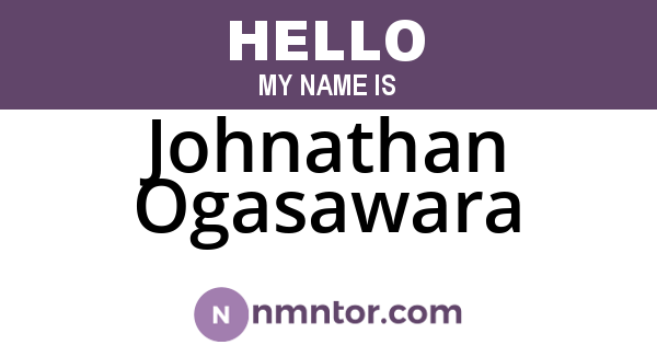 Johnathan Ogasawara