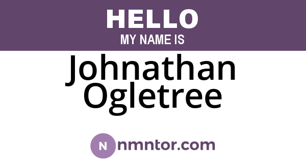 Johnathan Ogletree