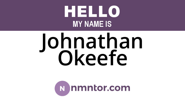 Johnathan Okeefe