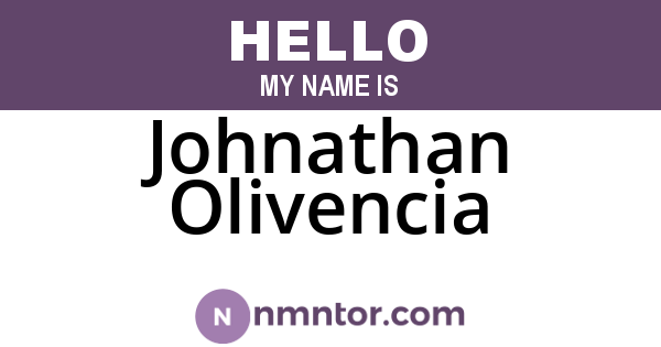 Johnathan Olivencia