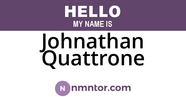 Johnathan Quattrone