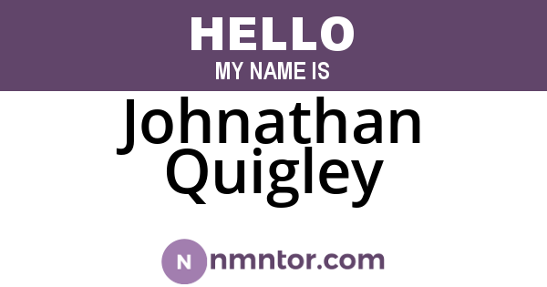 Johnathan Quigley