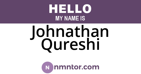 Johnathan Qureshi
