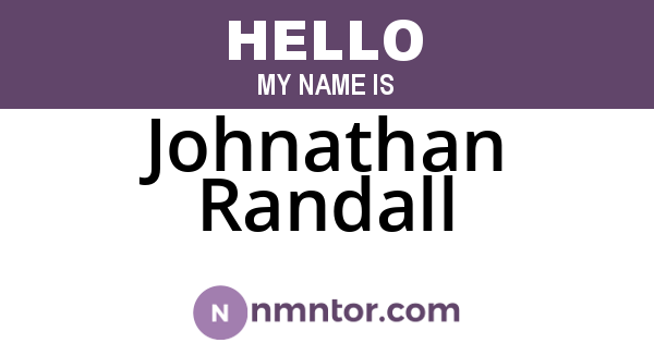 Johnathan Randall