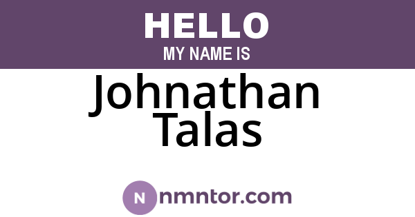 Johnathan Talas