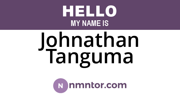 Johnathan Tanguma