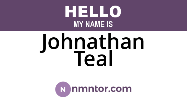 Johnathan Teal