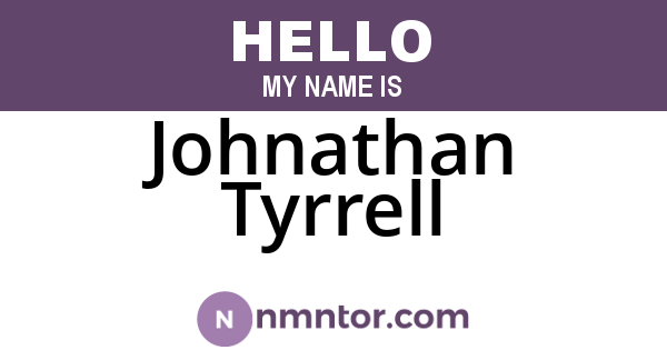 Johnathan Tyrrell