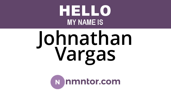 Johnathan Vargas